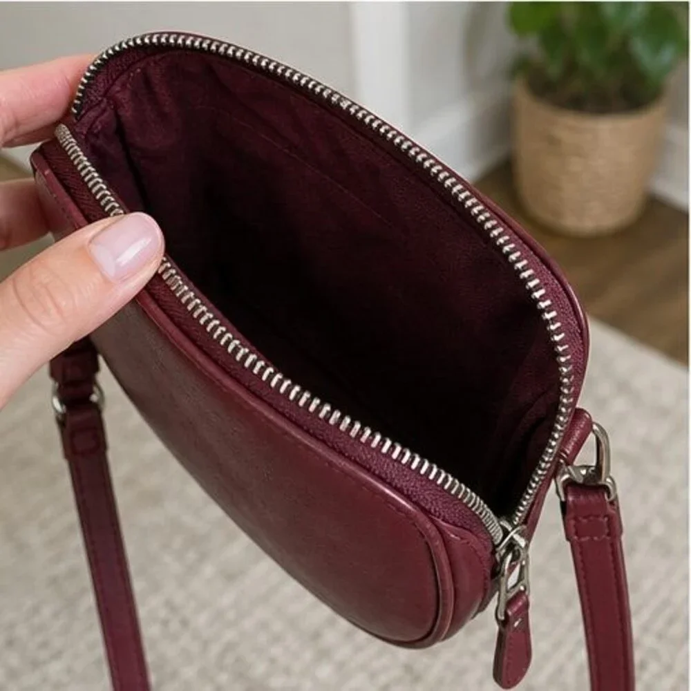 Merlot Faux Leather Bag